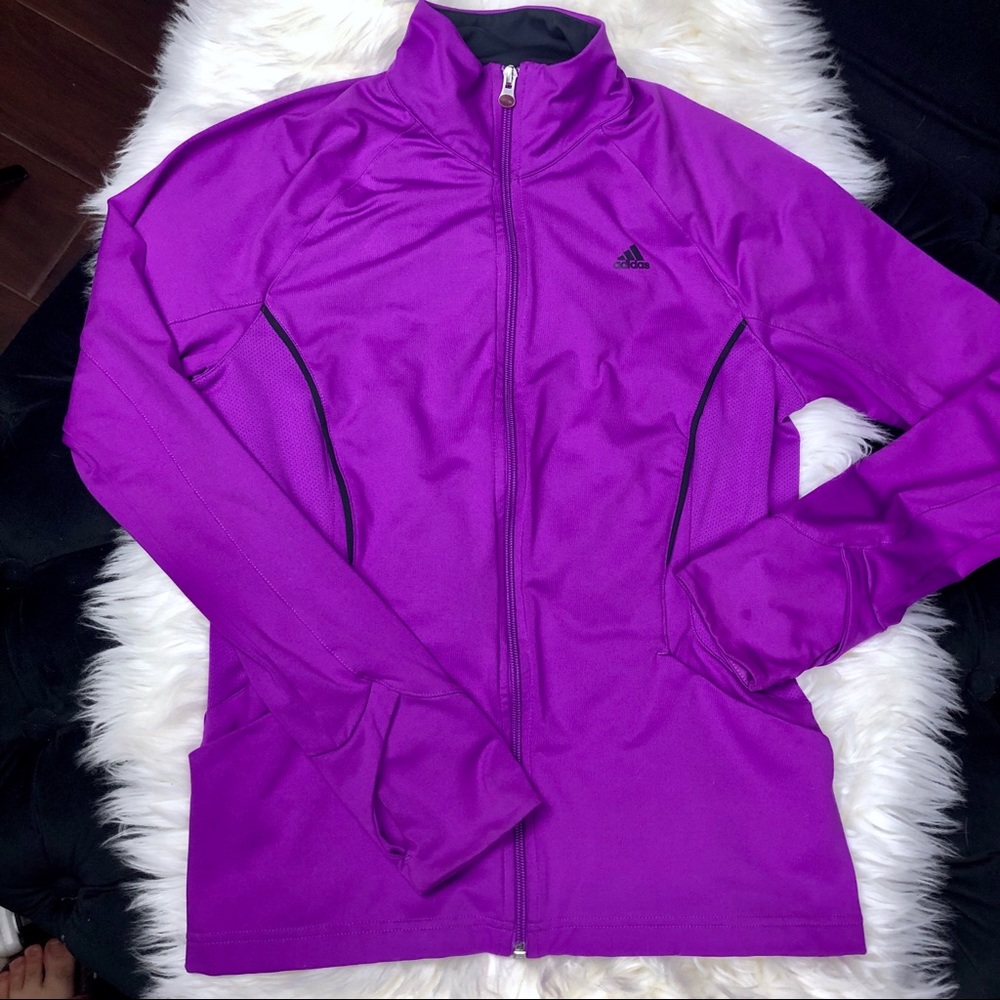 Adidas Womens Athletic Full Zip Jacket